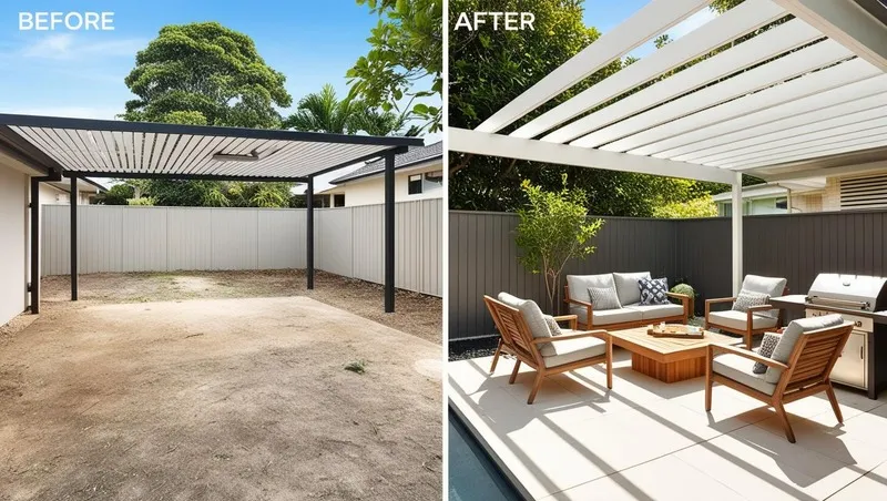 Pergola Robina – Before After Gold Coast Council Approval Process for Luxury Pergola