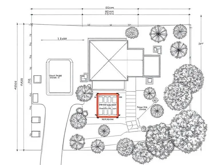 Pergolas Nerang – Site Plan with Proposed Residential Pergola Installation