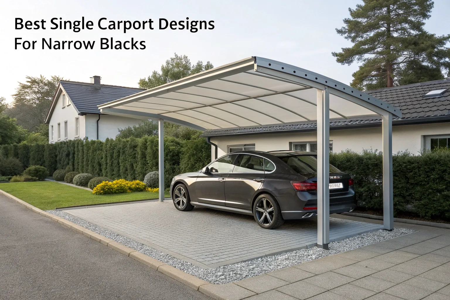 Best single carport designs for narrow blocks